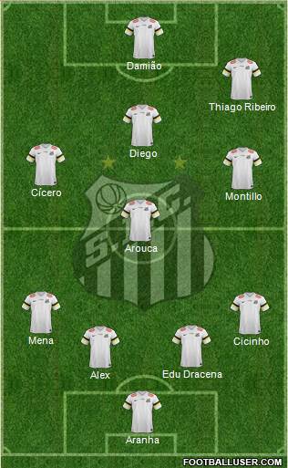 Santos FC Formation 2014