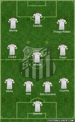 Santos FC Formation 2014