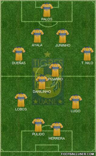 Club Universitario de Nuevo León Formation 2014