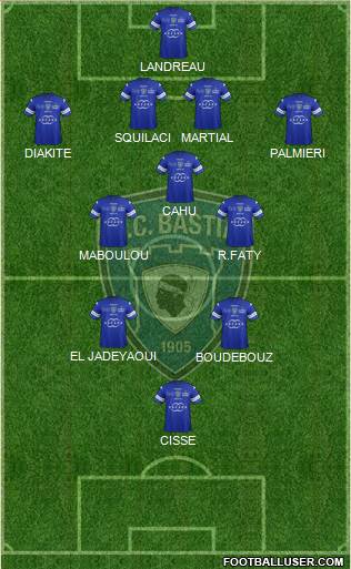 Sporting Club Bastia Formation 2014