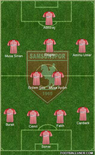 Samsunspor Formation 2014