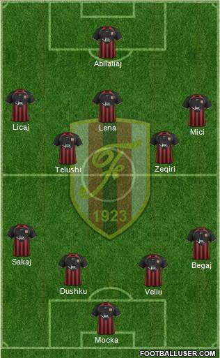 KS Flamurtari Vlorë Formation 2014