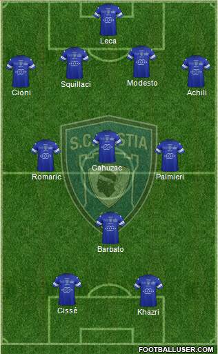 Sporting Club Bastia Formation 2014