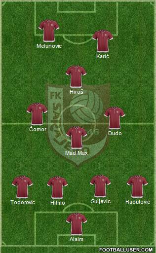 FK Sarajevo Formation 2014