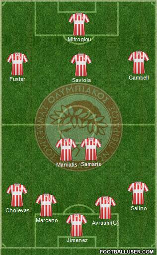 Olympiakos SF Piraeus Formation 2014