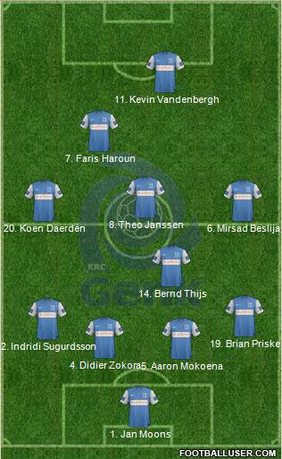 K Racing Club Genk Formation 2014