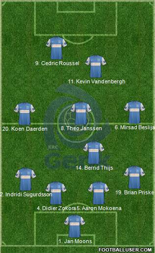 K Racing Club Genk Formation 2014