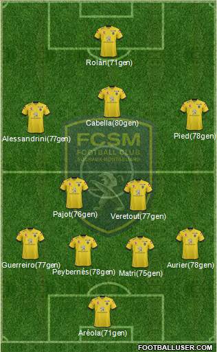 FC Sochaux-Montbéliard Formation 2014