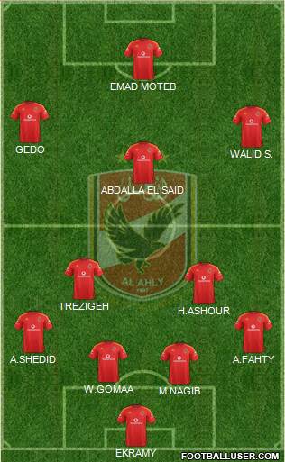 Al-Ahly Sporting Club Formation 2014