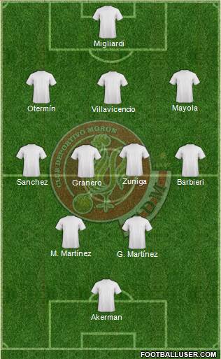 Deportivo Morón Formation 2014