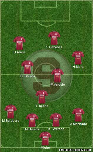 CD Saprissa Formation 2014