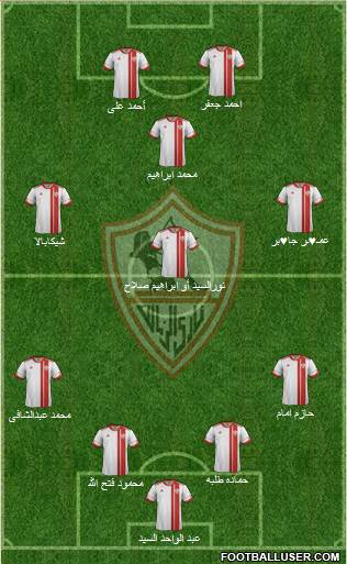 Zamalek Sporting Club Formation 2014