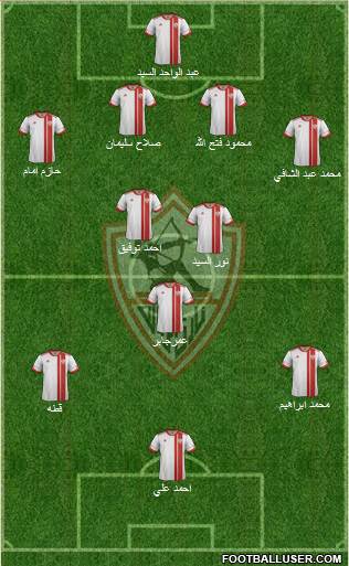 Zamalek Sporting Club Formation 2014