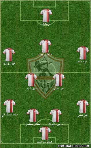 Zamalek Sporting Club Formation 2014