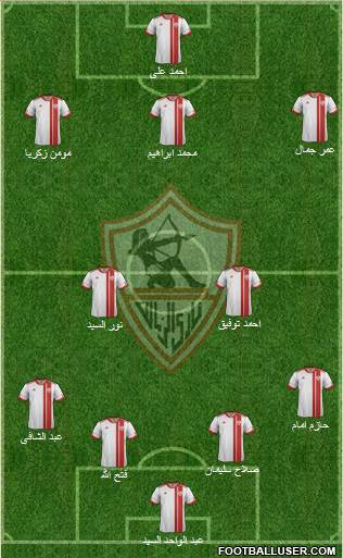 Zamalek Sporting Club Formation 2014