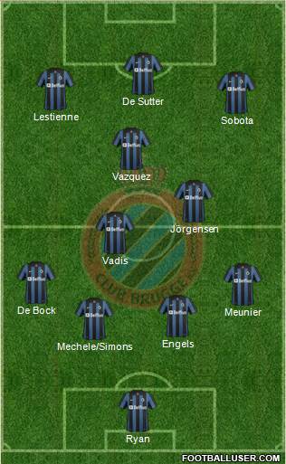 Club Brugge KV Formation 2014