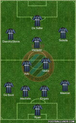 Club Brugge KV Formation 2014