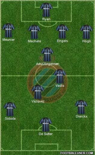 Club Brugge KV Formation 2014