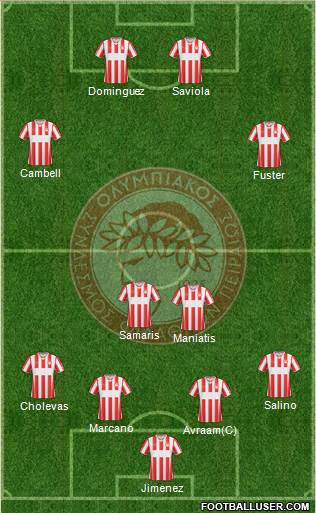 Olympiakos SF Piraeus Formation 2014