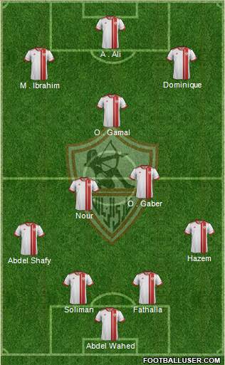 Zamalek Sporting Club Formation 2014