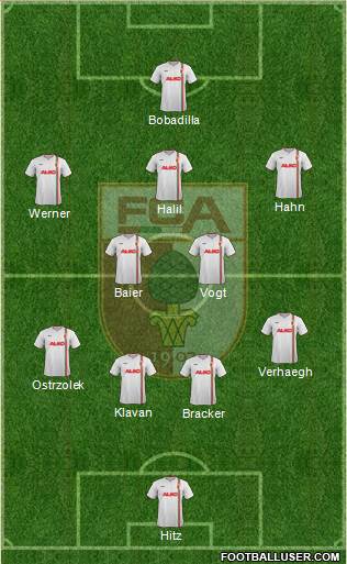 FC Augsburg Formation 2014