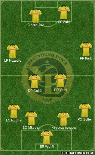 BSC Young Boys Formation 2014