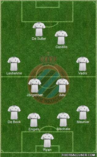 Club Brugge KV Formation 2014