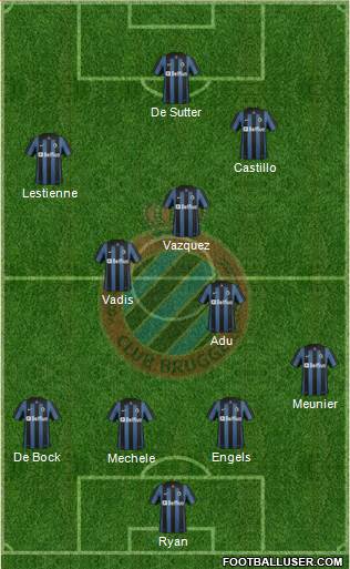 Club Brugge KV Formation 2014