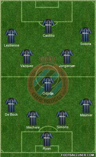 Club Brugge KV Formation 2014