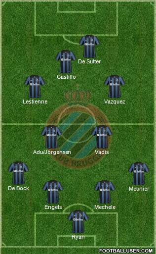 Club Brugge KV Formation 2014