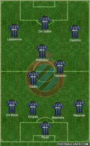 Club Brugge KV Formation 2014