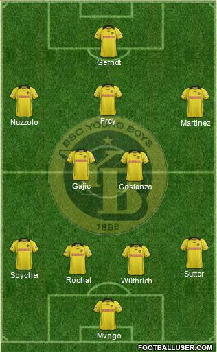 BSC Young Boys Formation 2014