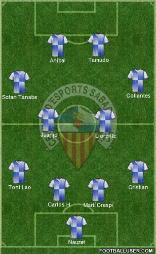 C.E. Sabadell Formation 2014