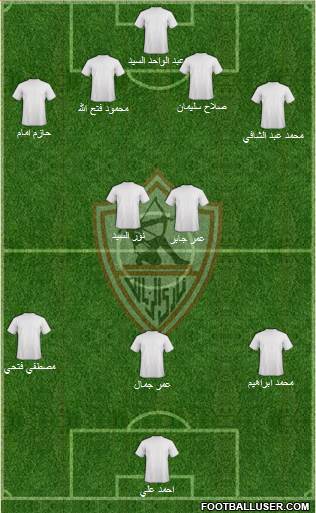 Zamalek Sporting Club Formation 2014