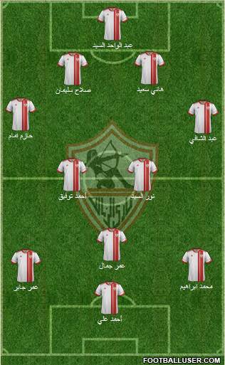 Zamalek Sporting Club Formation 2014