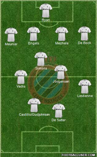 Club Brugge KV Formation 2014