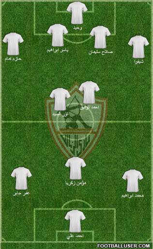 Zamalek Sporting Club Formation 2014