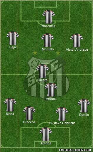 Santos FC Formation 2014