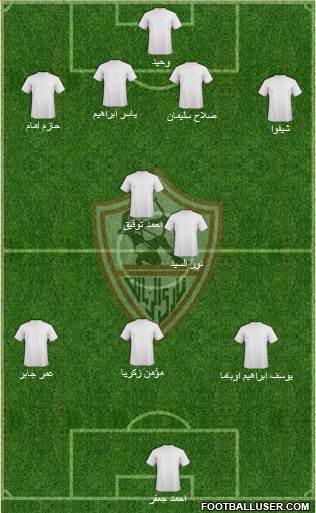 Zamalek Sporting Club Formation 2014