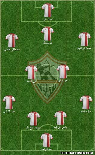 Zamalek Sporting Club Formation 2014