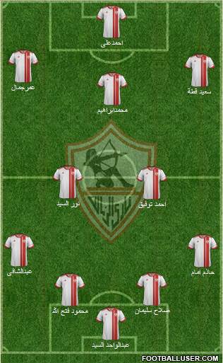 Zamalek Sporting Club Formation 2014