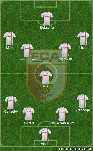 FC Augsburg Formation 2014