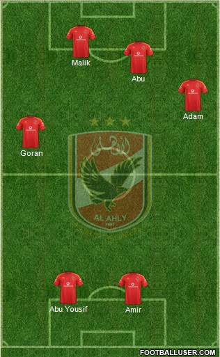 Al-Ahly Sporting Club Formation 2014