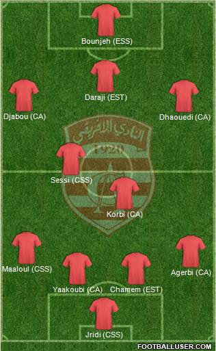 Club Africain Tunis Formation 2014