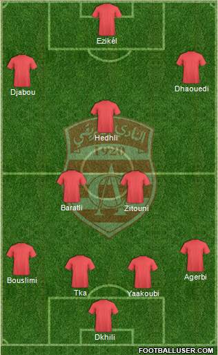 Club Africain Tunis Formation 2014