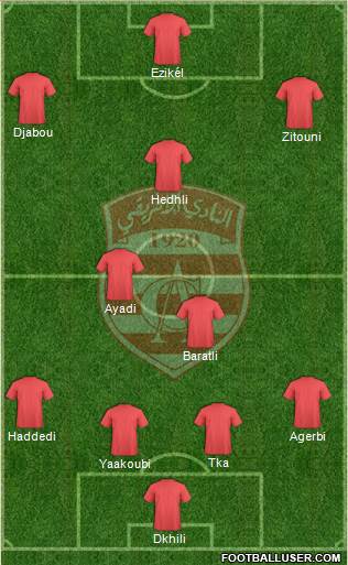 Club Africain Tunis Formation 2014