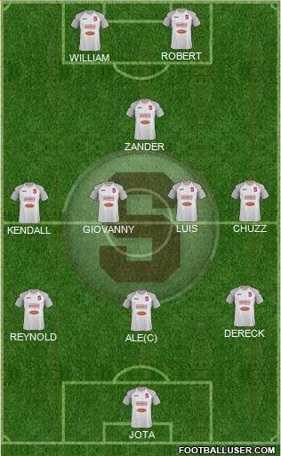 CD Saprissa Formation 2014