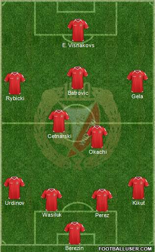 Widzew Lodz Formation 2014