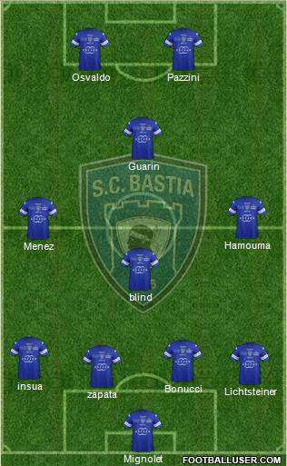 Sporting Club Bastia Formation 2014