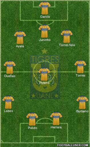 Club Universitario de Nuevo León Formation 2014